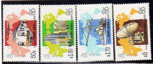 HONG KONG 1986 "EXPO 86" SET OF 4 UMM SG 517-520. CAT 9,50 POUNDS.