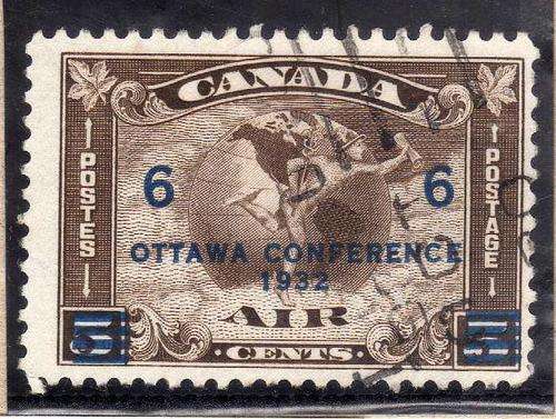 CANADA "OTTAWA CONFERENCE 1932" 6c VFU. SG 318. CAT 21 POUNDS.