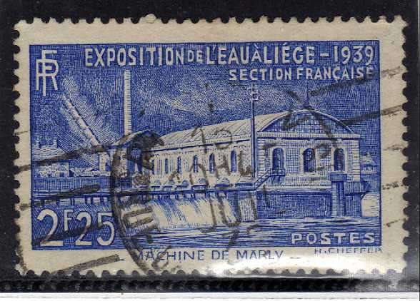 FRANCE 1939 "WATER EXHIBITION" 2f25 FINE USED. SG 644. CAT 6 POUNDS.