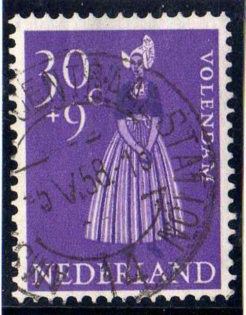 NETHERLANDS 1958 "RELIEF FUND" 30c + 9c VFU.  SG 866. CAT 10,50 POUNDS.