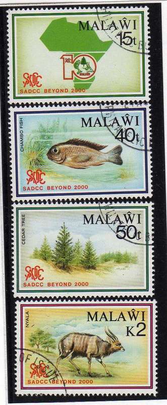 MALAWI 1990 "SADCC 10TH ANNIV" SET OF 4 V.F.U. SG 843-7. CAT 12 POUNDS.