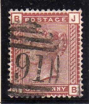 GREAT BRITAIN 1880-1 1d VERY FINE USED. SG 166. CV 12 POUNDS.