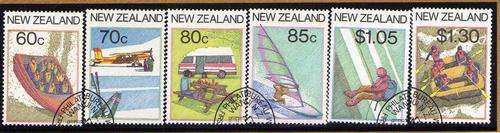 NEW ZEALAND 1987 "TOURISM" SET OF 6 VFU. SG 1411-16. CAT 5,20 POUNDS.