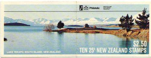 NEW ZEALAND 1985 $2,50 BOOKLET "LAKE TEKAPO" UMM. SG SB 39. CAT 6 POUNDS.(2002)