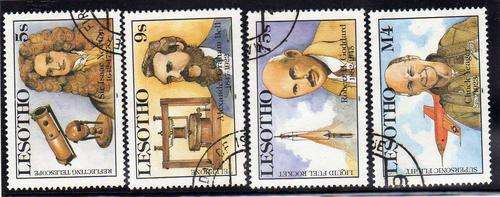 LESOTHO 1987 "SCIENTIFIC DISCOVERIES" SET OF 4 VFU. SG 761-4. CAT 5 POUNDS.
