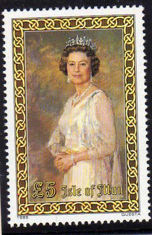 ISLE OF MAN 1983 5 POUND UMM. SG 248. CAT 8 POUNDS.