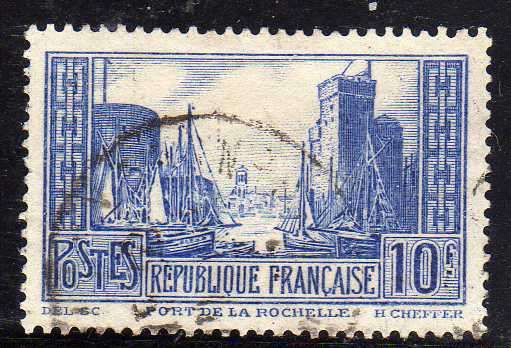 FRANCE 1929 "VIEWS" 10FR VERY FINE USED. SG 474b. CAT 20 POUNDS.