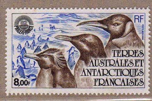 FRENCH SOUTHERN & ANTARCTIC TERRITORIES 1982 "PENGUINS" LMM. SG 4216. CAT 7,25 POUNDS.
