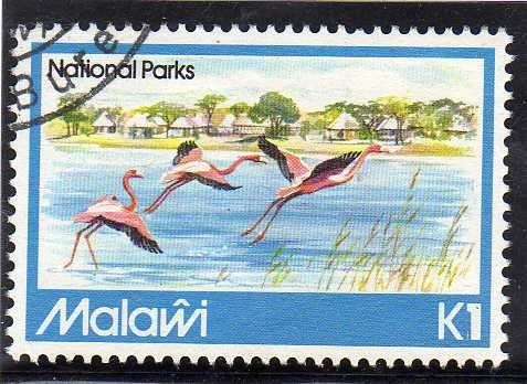 MALAWI 1982 "NATIONAL PARKS" SET OF 4 VFU. SG 650-3. CAT 5,50 POUNDS.