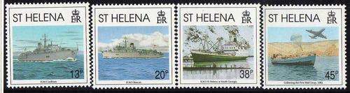 ST HELENA 1992 "10TH ANNIV FALKLAND LIBERATION" SET OF 4 U.M.M. SG 612-15. CAT 5,90 POUNDS.