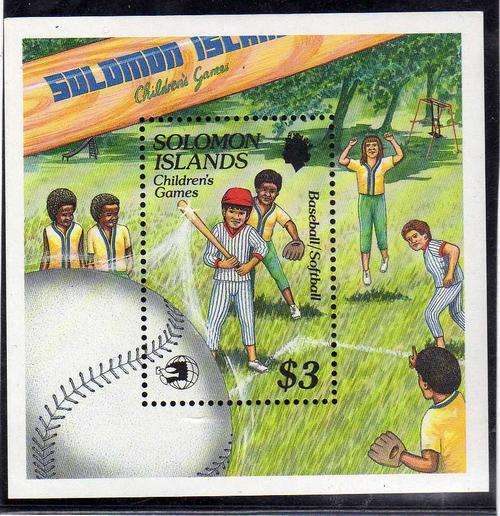 SOLOMON ISLANDS 1989 "CHILDREN'S GAMES" MINI SHEET UMM. SG MS661. CAT 7,50 POUNDS.