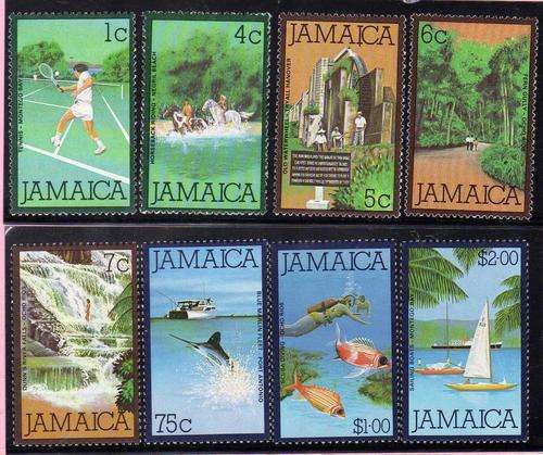 JAMAICA 1979 DEFIN PART SET OF 8 U.M.M. CAT 10,40 POUNDS.