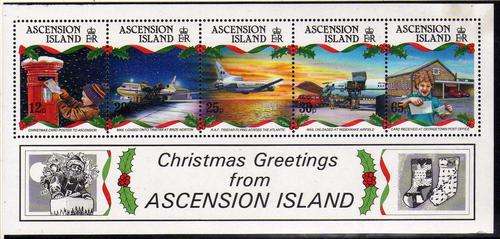 ASCENSION 1993 "CHRISTMAS" MINI SHEET UMM (MINOR PAPER ADHESION). SG MS 613. CAT 10 POUNDS.