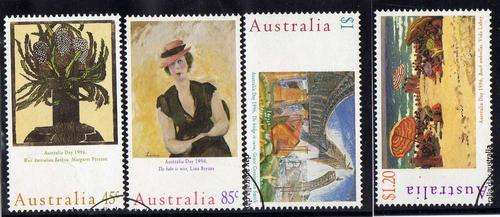 AUSTRALIA 1996 "AUSTRALIA DAY" SET OF 4 VFU. SG 1573-76. CAT 8,30 POUNDS.