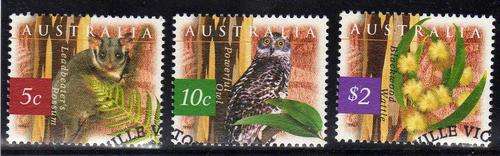 AUSTRALIA 1996 "FAUNA & FLORA 1st SERIES" SET OF 4 VFU. SG 1622-5. CAT 5,70 POUNDS.