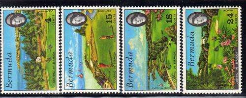 BERMUDA 1971 "GOLFING IN BERMUDA" SET OF 4 UMM. SG 279-82. CAT 4,70 POUNDS.