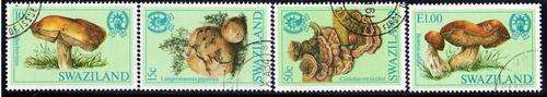 SWAZILAND 1984 "FUNGI" SET OF 4 VFU. SG 462-5. CAT 8 POUNDS.
