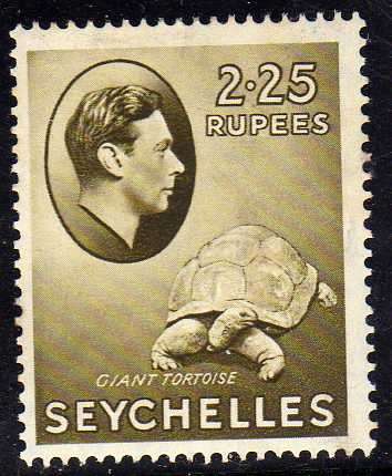 SEYCHELLES 1938 DEFINITIVE 2.25R CHALKY PAPER MM (*). SG 148. CAT 55 POUNDS.
