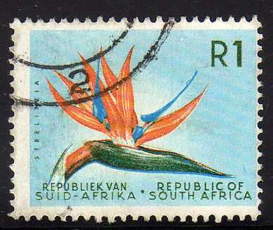 SOUTH AFRICA 1963-7 R1 DEFIN W/MARK RSA VERY FINE USED. SACC 235, SG 236. CAT R250, SG 48 GBP