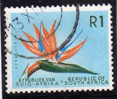 SOUTH AFRICA 1963-7 R1 DEFIN W/MARK RSA VERY FINE USED. SACC 235, SG 236. CAT R250, SG 48 GBP