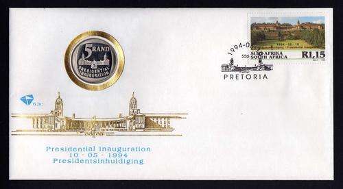 SOUTH AFRICA 1994 PRESIDENT NELSON MANDELA INAUGURATION F.D.C. 6.3c UNTAMPERED AS ISSUED.