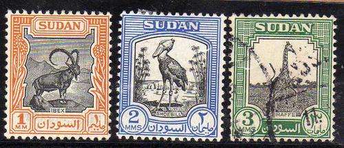 SUDAN 1951 DEFIN 1M + 2M M/MINT + 3M VF/USED. SG 123-5. CAT 13,25 POUNDS.