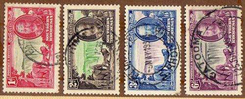 SOUTHERN RHODESIA 1935 SILVER JUBILEE SET OF 4 FINE USED. SACC 32-35. CAT R775. (SACC 2015)