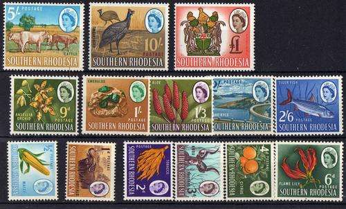 SOUTHERN RHODESIA 1964 DEF SET OF 14 LMM. SACC 94-107. CAT R881 (SACC 2015).
