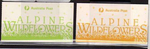 AUSTRALIA 1987 "ALPINE WILD FLOWERS" 80c + $1 BOOKLET UMM. SG 1028-1031. CAT 5,90 POUNDS.