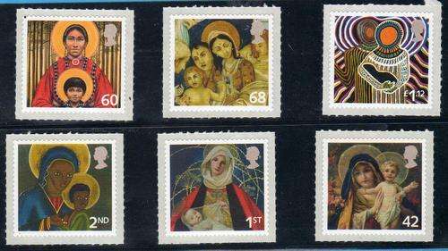 GREAT BRITAIN 2005 CHRISTMAS SET OF 6 UMM SELF ADHESIVE. SG 2582-87. CAT 10 POUNDS.