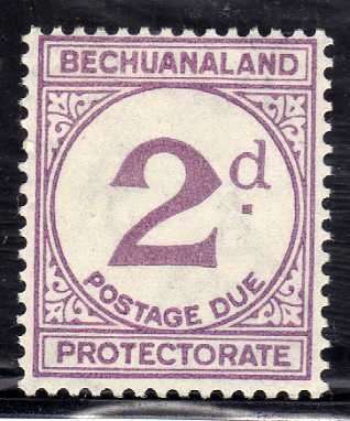 BECHUANALAND 1932 2d POSTAGE DUE LMM (*). SACC 6. CAT R150. (2015).