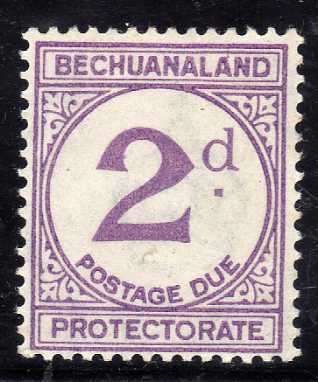 BECHUANALAND 1932 2d POSTAGE DUE LMM (*). SACC 6. CAT R150. (2015).