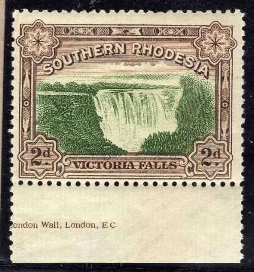 SOUTHERN RHODESIA 1932 LARGE FALLS 2d UMM(**). SACC 30. CAT R300. (SACC 2015)