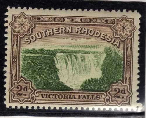 SOUTHERN RHODESIA 1932 LARGE FALLS 2d UMM(**) BUT GUM BENDS. SACC 30. CAT R300. (SACC 2015)