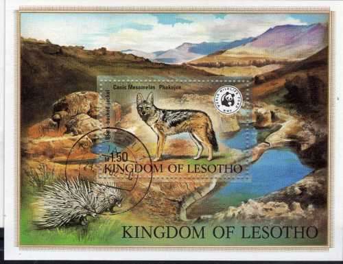 LESOTHO 1982 "WILDLIFE" SET OF 5 + MINI SHEET VFU. SG 468-473. CAT 6,65 POUNDS.