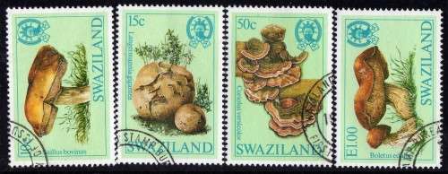 SWAZILAND 1984 "FUNGI" SET OF 4 VFU. SG 462-5. CAT 8 POUNDS.