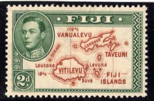 FIJI 1938 DEFIN 2d BROWN & GREEN DIE I LMM(*). SG 253. CAT 40 POUNDS.