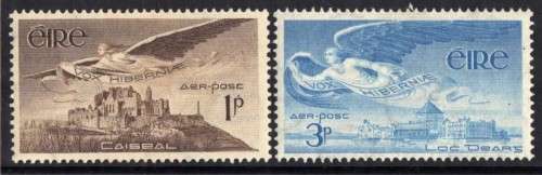 IRELAND 1948 AIR 1d & 3d MM(*). SG 140-41. CAT 6 POUNDS.
