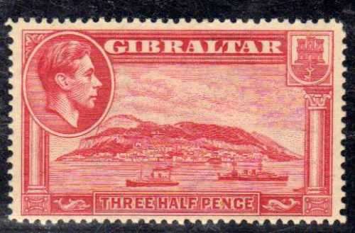 GIBRALTAR 1938 DEFIN 1,5d CARMINE PERF 14 LMM(*). SG 123. CAT 35 POUNDS.