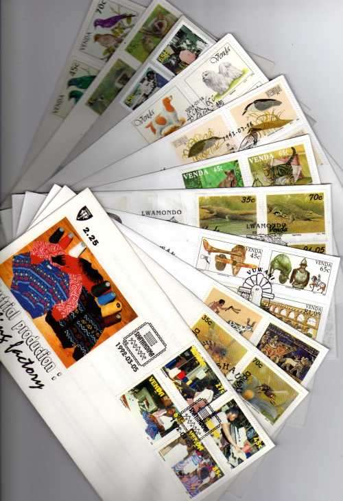 VENDA 1992-94 11 FDC's NO 2.25 - 2.35 (EXCLUDING S2 & S3) VERY FINE. CAT R339. (SACC 2015)