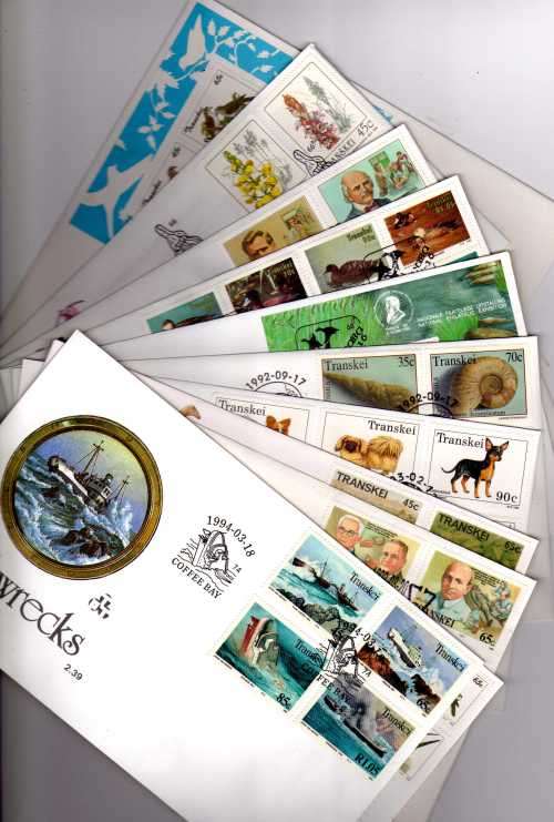 TRANSKEI 1992-94 COMPLETE SET OF 11 VERY FINE FDC's 2.31 - 2.39 (INCL T7 & S3). CAT R153 (SACC 2015)