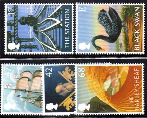 GREAT BRITAIN 2003 "BRITISH PUB SIGNS" SET OF 5 UMM. SG 2392-96. CAT 8 POUNDS
