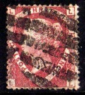 GREAT BRITAIN 1870 1,5d LAKE-RED GOOD USED (HEAVY CANCEL). SG 52. CAT 60 POUNDS.