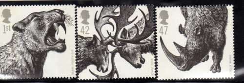 GREAT BRITAIN 2006 "ICE AGE ANIMALS" SET OF 5 UMM. SG 2615-19. CAT 9 POUNDS.