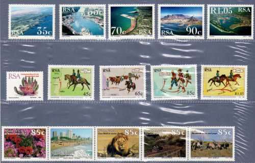 SOUTH AFRICA 1993 YEAR PACK UMM(**). SIX DEFIN NOT INCLUDED. SACC 790-851 (EXCL 822a-842). CAT R169.