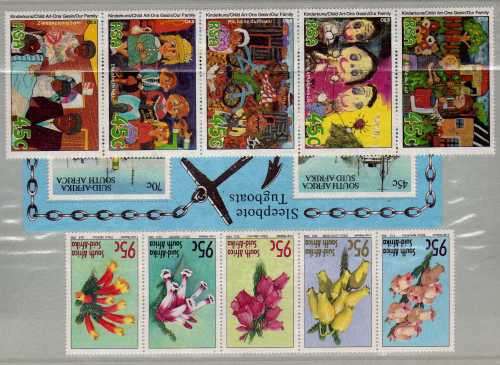 SOUTH AFRICA 1994 COMMEM + M/SHEET YEAR PACK UMM(**). SACC 853-887. CAT R230.