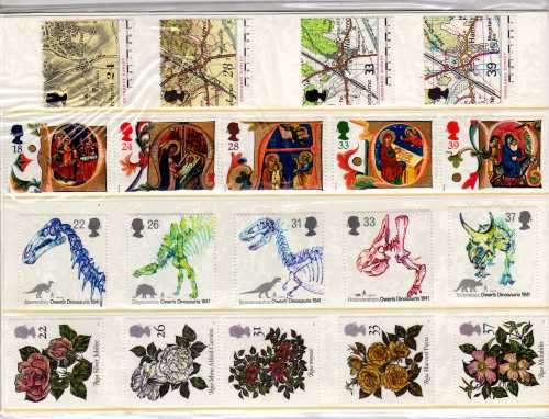GREAT BRITAIN 1991 YEAR PACK WITH SPECIAL HIGH QUALITY ALBUM. SG 1531-35, 1546-49, 1560-1568.
