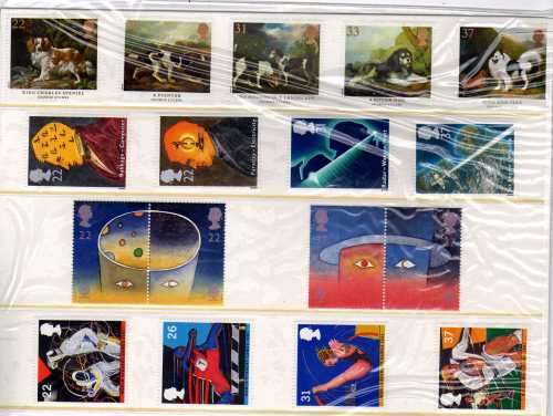 GREAT BRITAIN 1991 YEAR PACK WITH SPECIAL HIGH QUALITY ALBUM. SG 1531-35, 1546-49, 1560-1568.