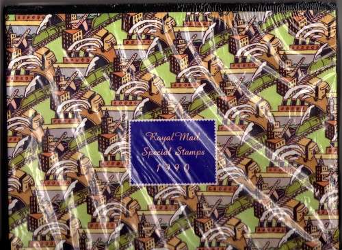 GREAT BRITAIN 1990 SPECIAL ISSUES, 9 SETS, IN HIGH QUALITY ALBUM.