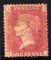 GREAT BRITAIN 1858-79 1d ROSE RED PLATE 193 FINE MINT BUT GRUBBY. SG 43. CAT 35 POUNDS.